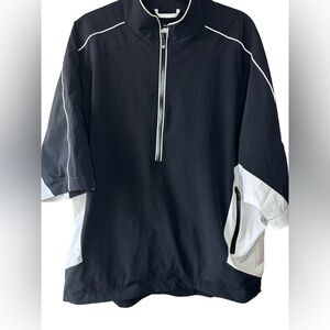 DryJoys by FootJoy FJ Tour Collection Black Windbreaker Golf Jacket